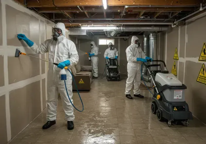 Basement Moisture Removal and Structural Drying process in Grain Valley, MO